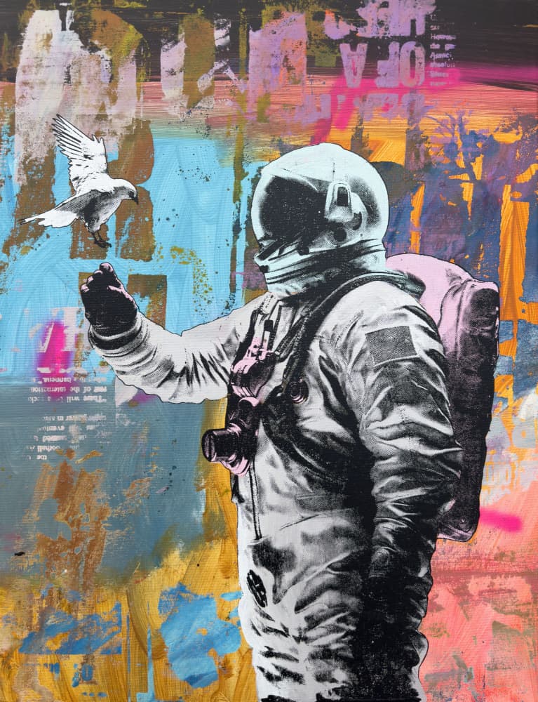 Astronaut Meets Dove