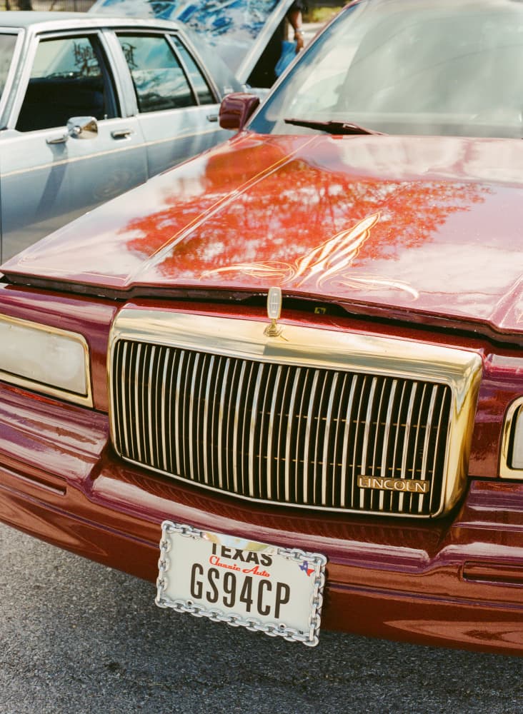 Classic Burgundy Car by Bethany Young — canvas wall art