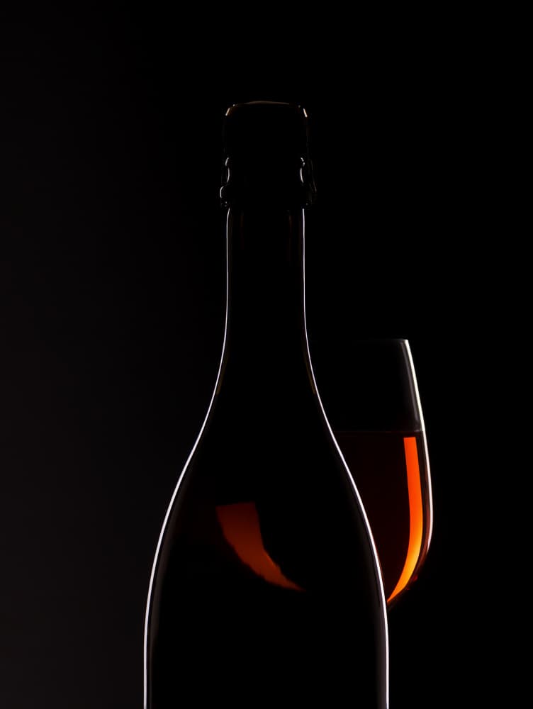 Elegant Wine Silhouette by Sumit Dhuper — canvas wall art