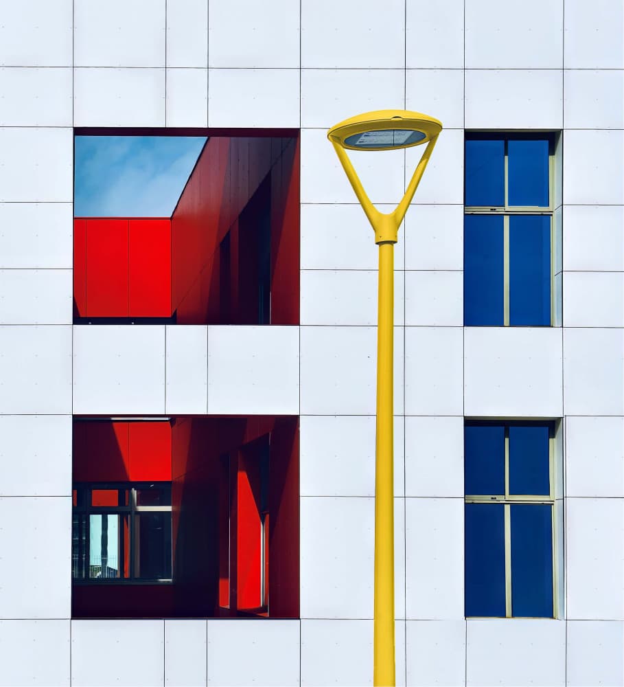 Colorful Modern Facade by Arnon Orbach — canvas wall art