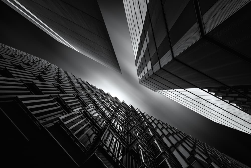 Upward Urban Geometry by Jesús M. García — canvas wall art