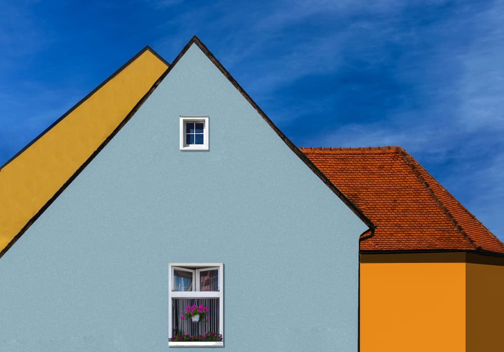 Vibrant House Facades by Arnon Orbach — canvas wall art