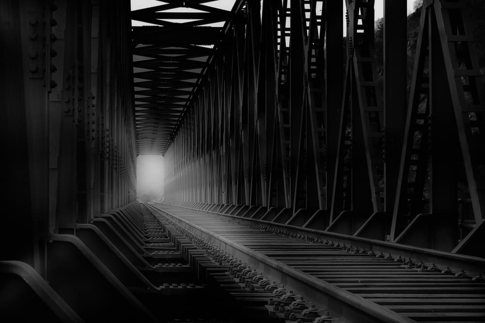 Railway Tunnel Light by Olavo Azevedo — canvas wall art