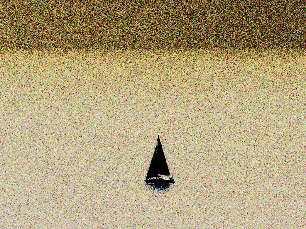 Tranquil Sailboat Solitude by Petr Strnad — canvas wall art
