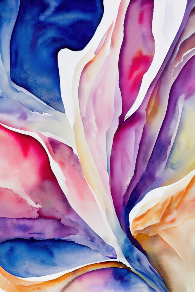 Dreamy Watercolor Flow by Mauro — canvas wall art