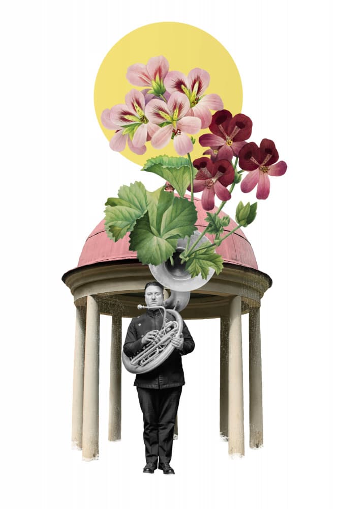 Whimsical Garden Music by Marja van den Hurk — canvas wall art