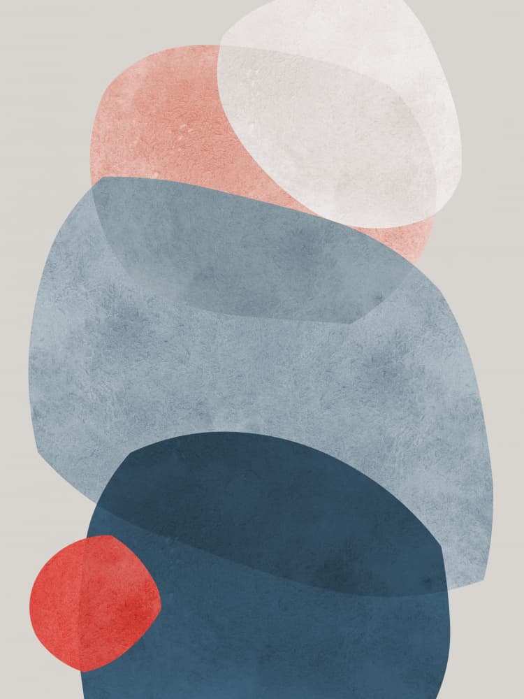 Stacked Organic Forms by Vitor Costa — canvas wall art