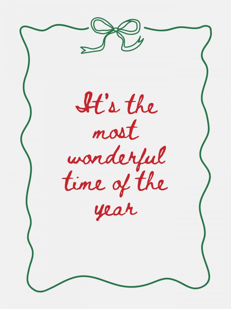 It's The Most Wonderful Time by Jolly and Dash — canvas wall art