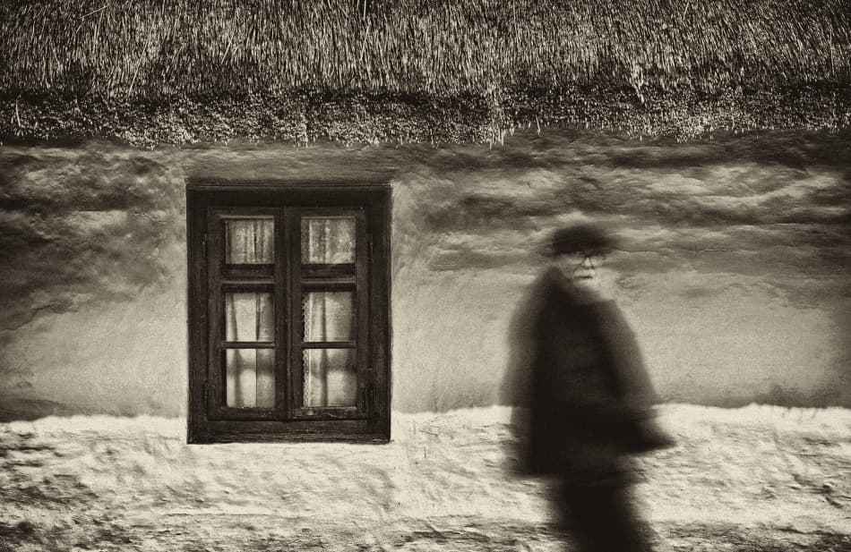 Ethereal Cottage Figure by Samir Pajic — canvas wall art