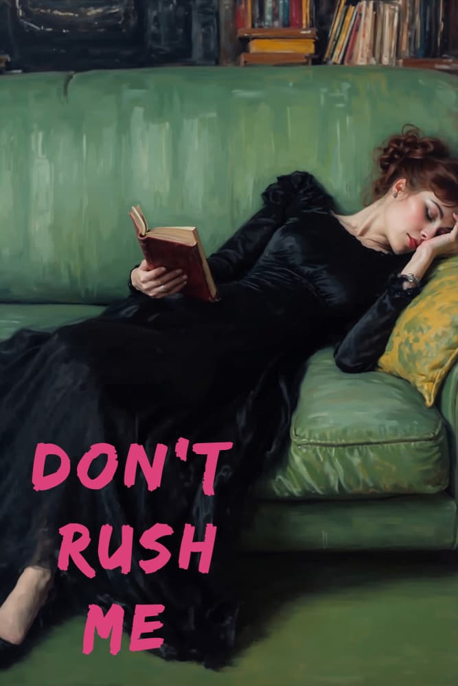 Relaxed Woman Reading by The Art Concept — canvas wall art