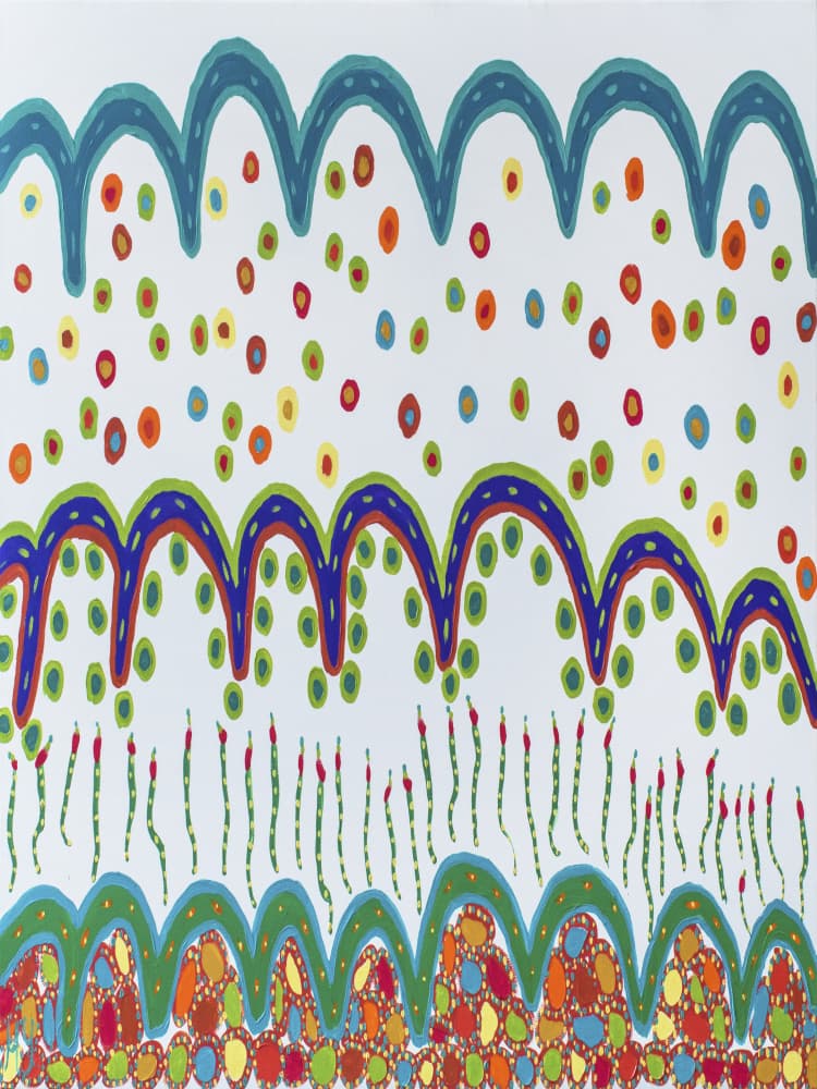 Vibrant Abstract Landscape by Helen Joynson — canvas wall art