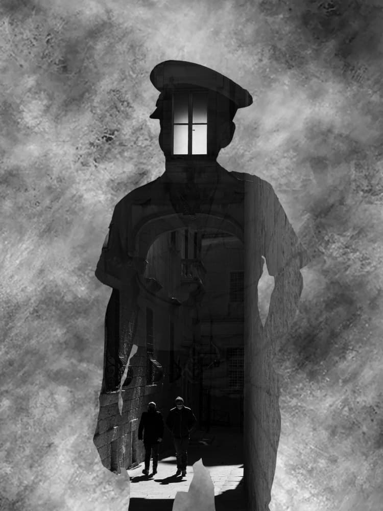 Inner City Officer by Martin Agius — canvas wall art