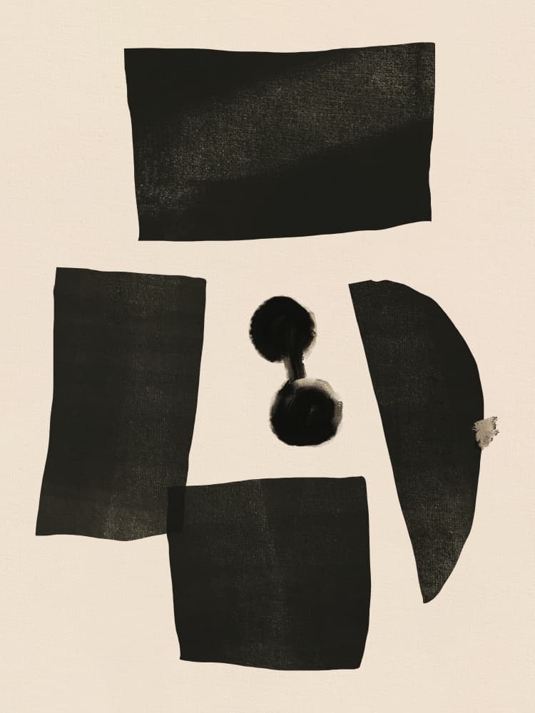 Organic Abstract Forms by Little Dean — canvas wall art