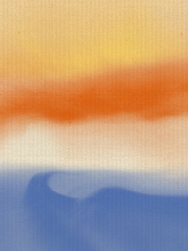 Abstract Sunset Horizon by Dina Dankers — canvas wall art