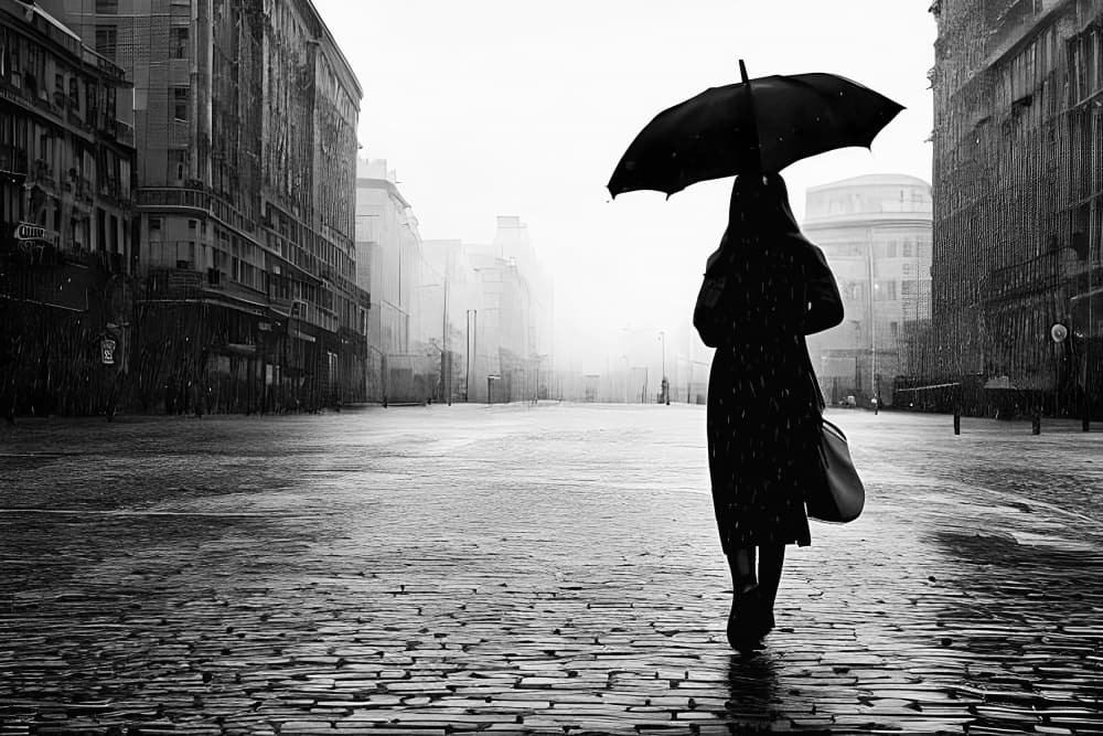 Rainy City Walk by Antonyus Bunjamin (Abe) — canvas wall art