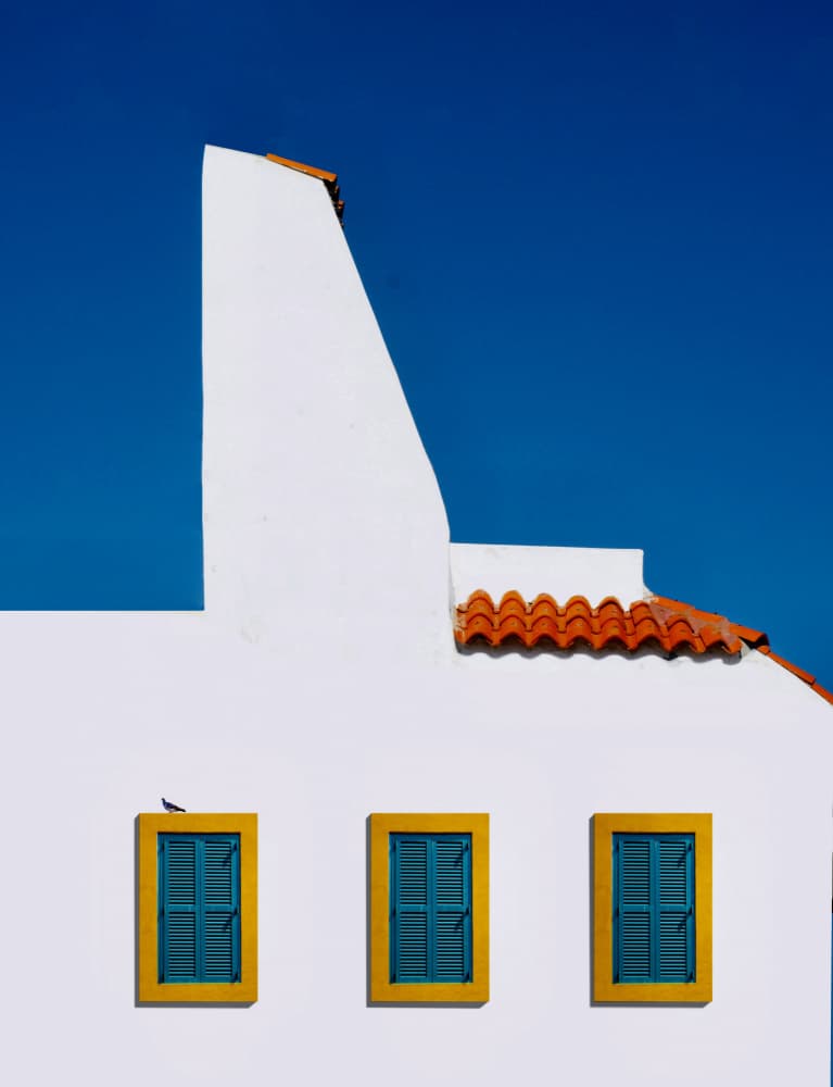 White Walls Blue Sky by Arnon Orbach — canvas wall art
