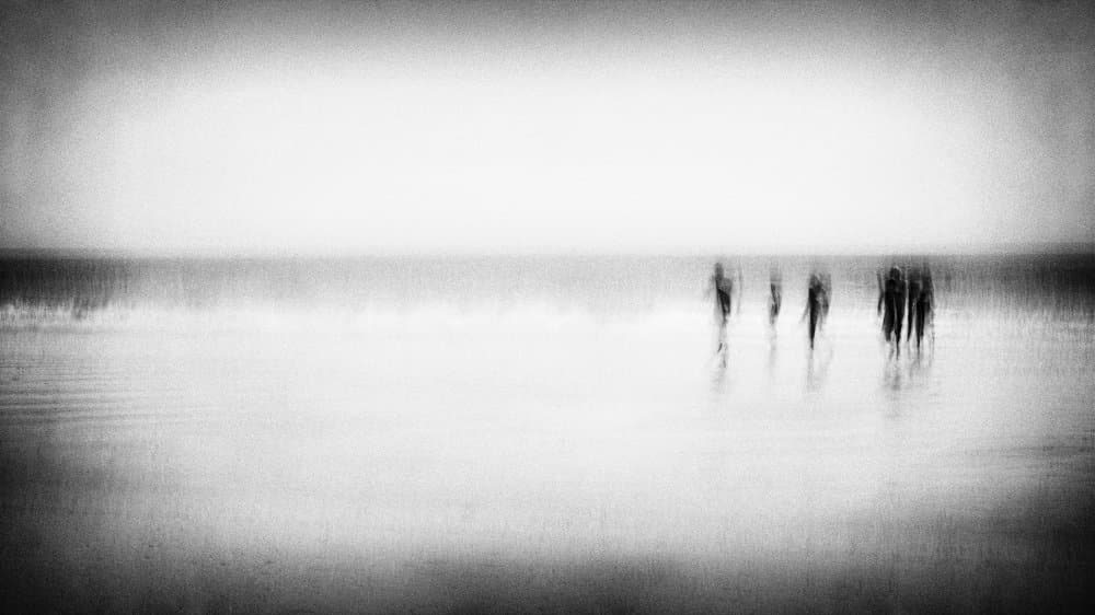 Ethereal Beach Walk by Ina Tänzer — canvas wall art