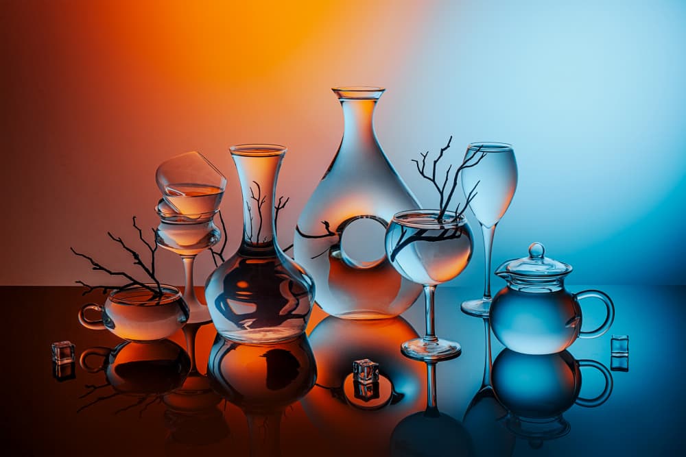 Ethereal Glass Still Life by Lydia Jacobs — canvas wall art