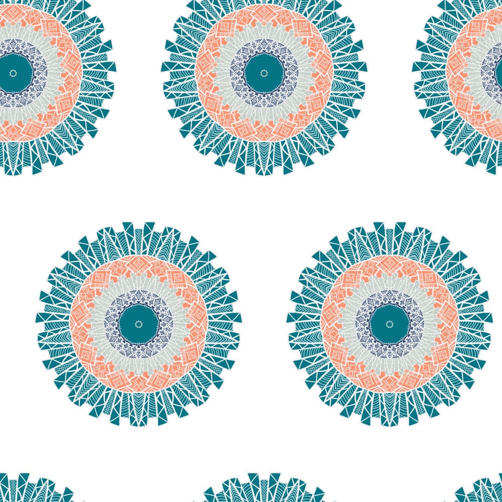 Colorful Tribal Mandalas by Marika Barsrsind β canvas wall art