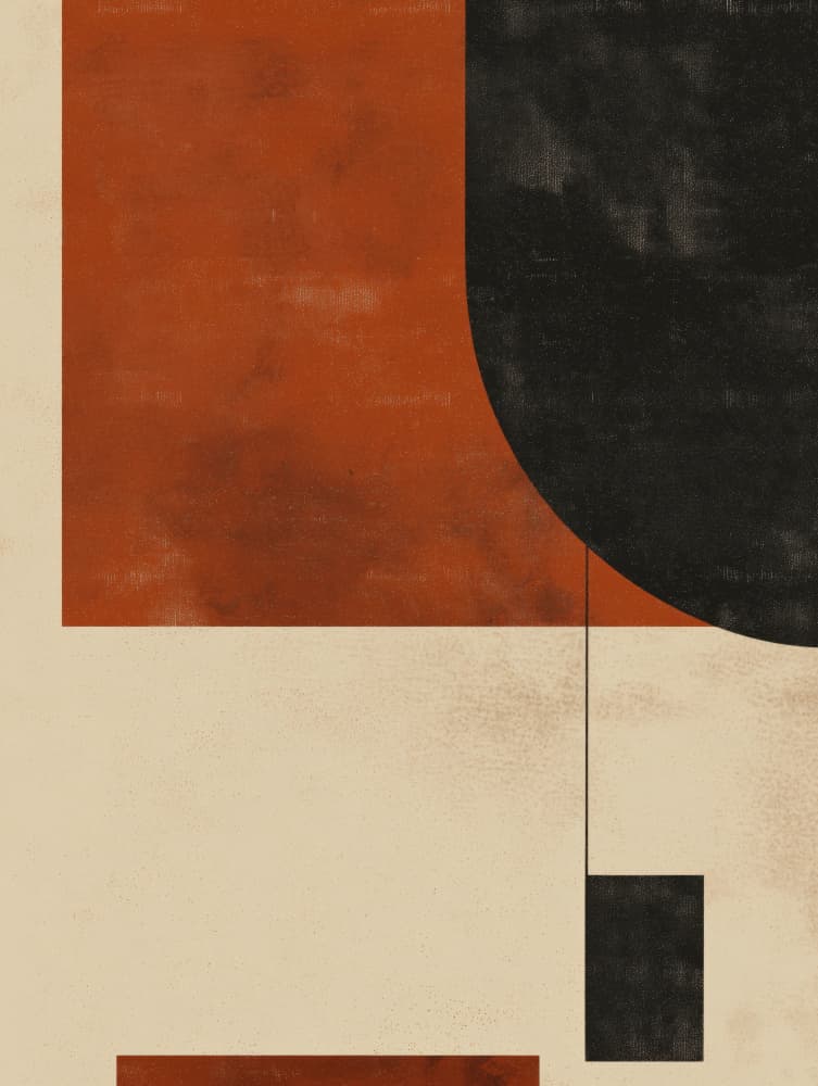 Curved Geometric Abstraction by Imaginative — canvas wall art