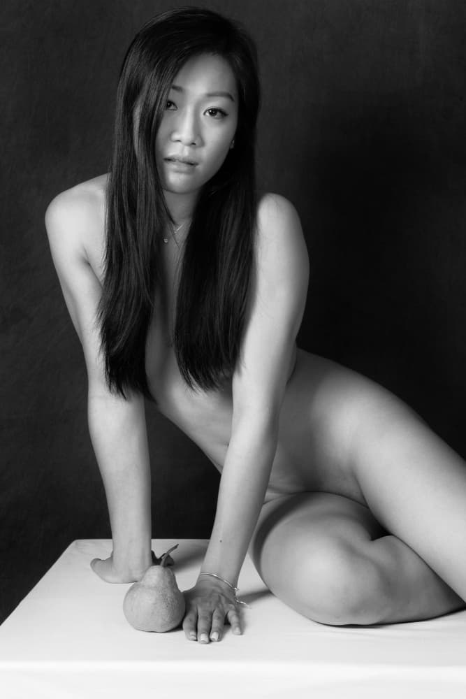Nude with Pear by David McCracken — canvas wall art