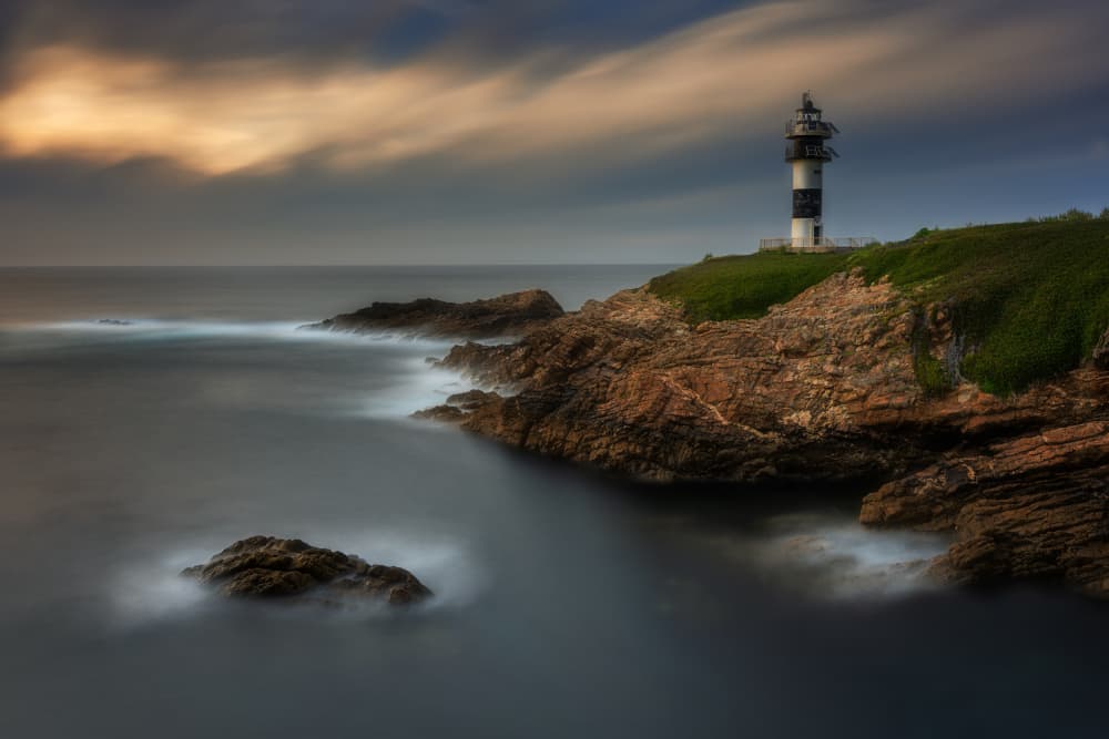 Moody Coastal Lighthouse by Adam Pachula — canvas wall art
