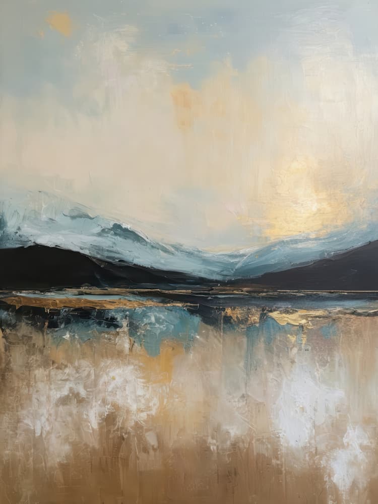 Golden Mountain Reflection by Alpenglow Workshop — canvas wall art