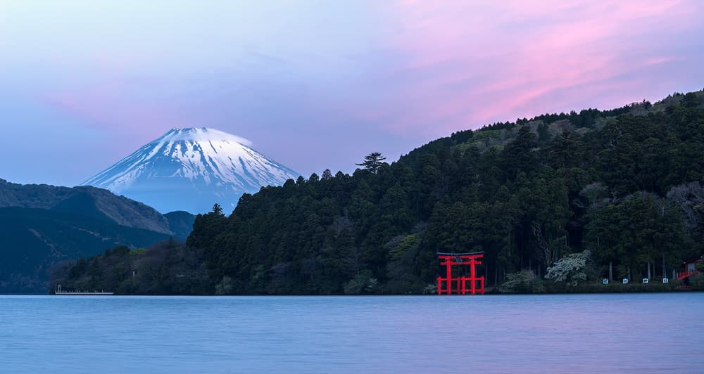 Mount Fuji Torii Serenity by Karsten Wrobel — canvas wall art