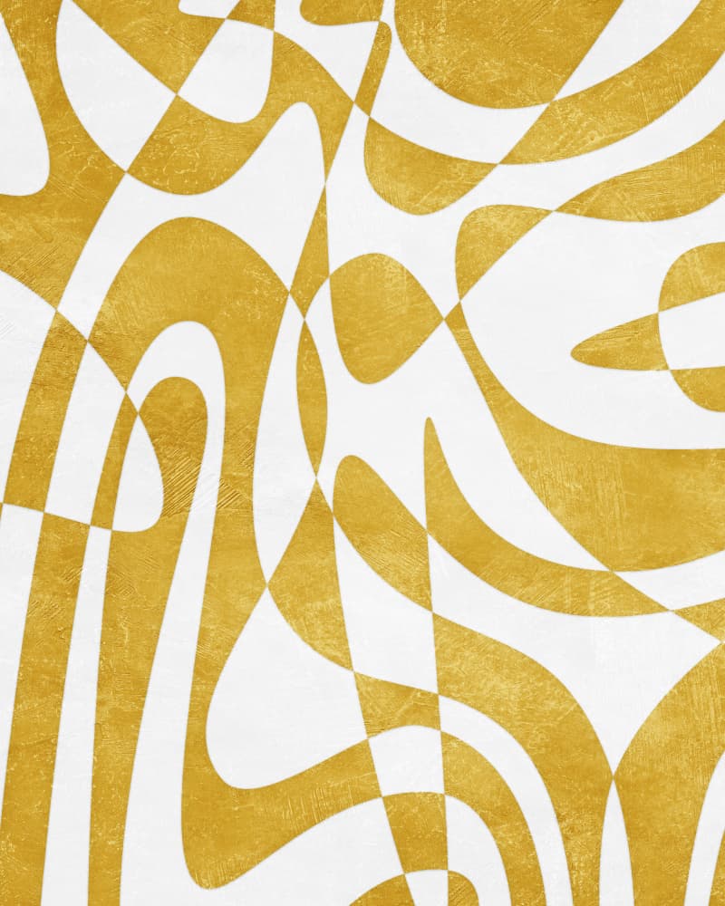 Golden Organic Flow by Ema Paraschiv — canvas wall art