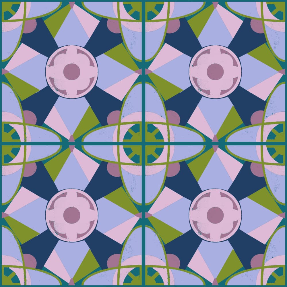 Modern Geometric Pattern by Charlotte Trudgett — canvas wall art