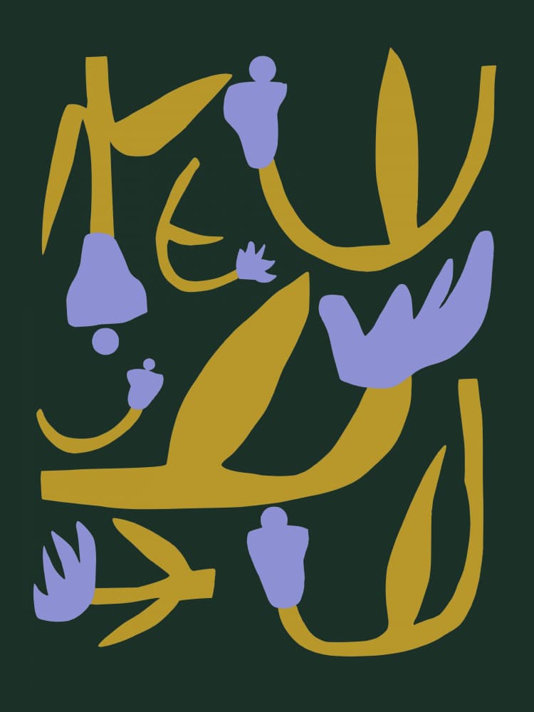Modern Abstract Botanicals by Little Dean — canvas wall art