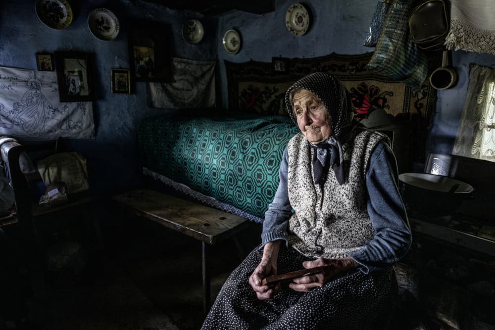 Pensive Village Woman by Ovi D. Pop — canvas wall art