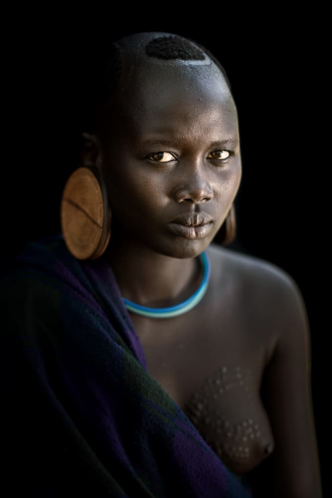 African Woman Gaze by Trevor Cole — canvas wall art
