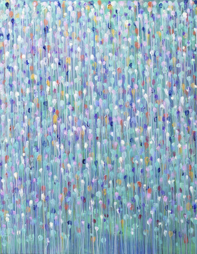 Colorful Abstract Garden by Helen Joynson — canvas wall art