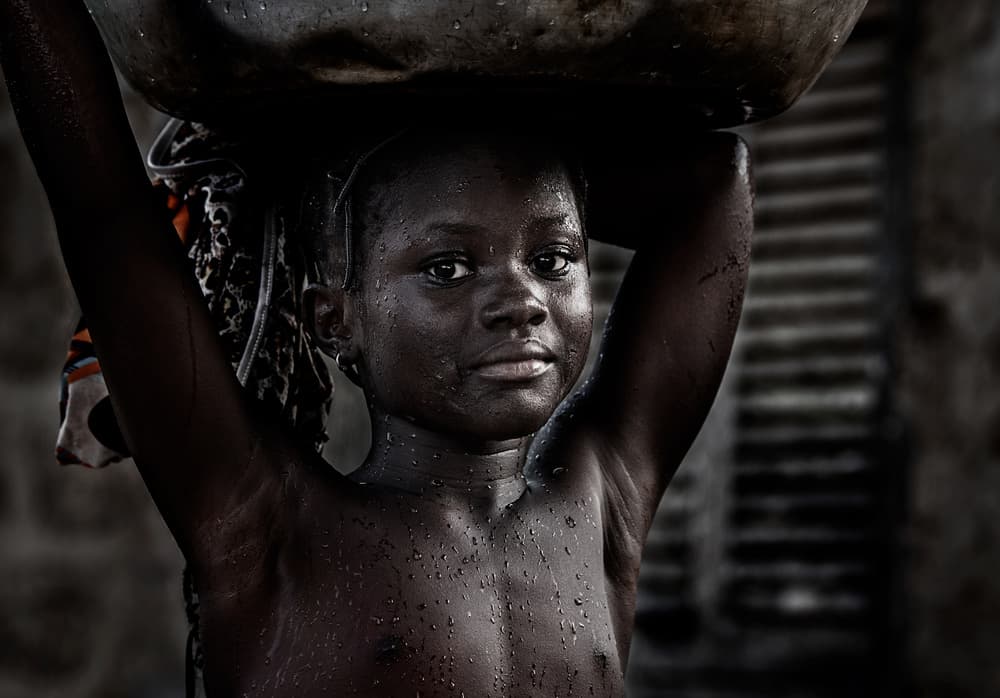 African Child Gaze by Joxe Inazio Kuesta Garmendia — canvas wall art