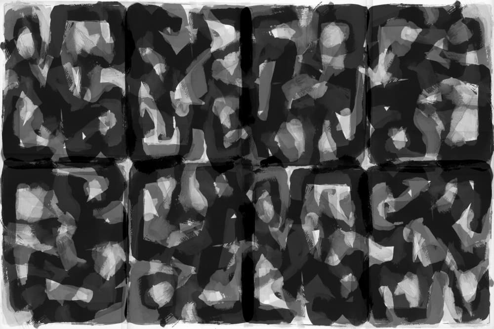 Dark Abstract Pattern by cartissi — canvas wall art