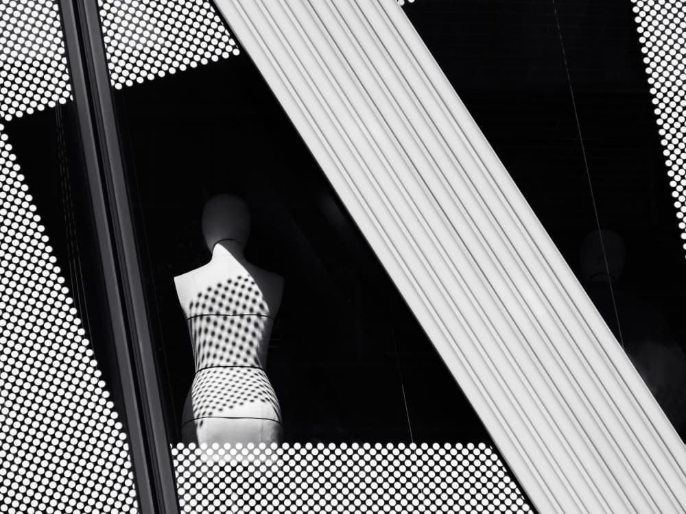Mannequin with Dotted Shadows by IKUMI FUKAZAWA — canvas wall art