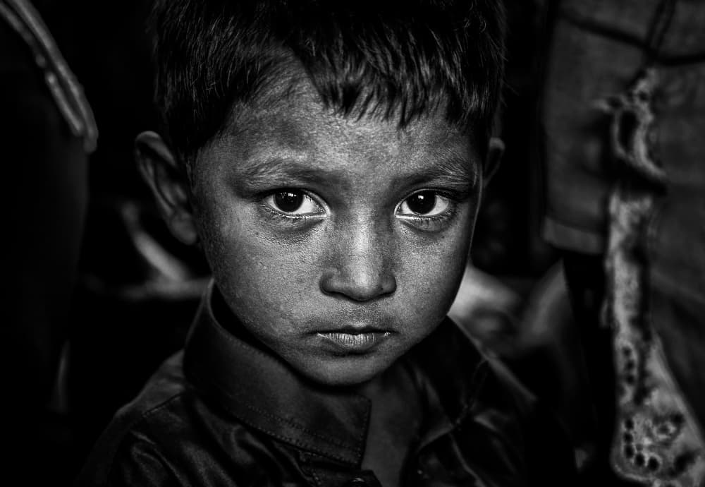 Intense Boy Gaze by Joxe Inazio Kuesta Garmendia — canvas wall art