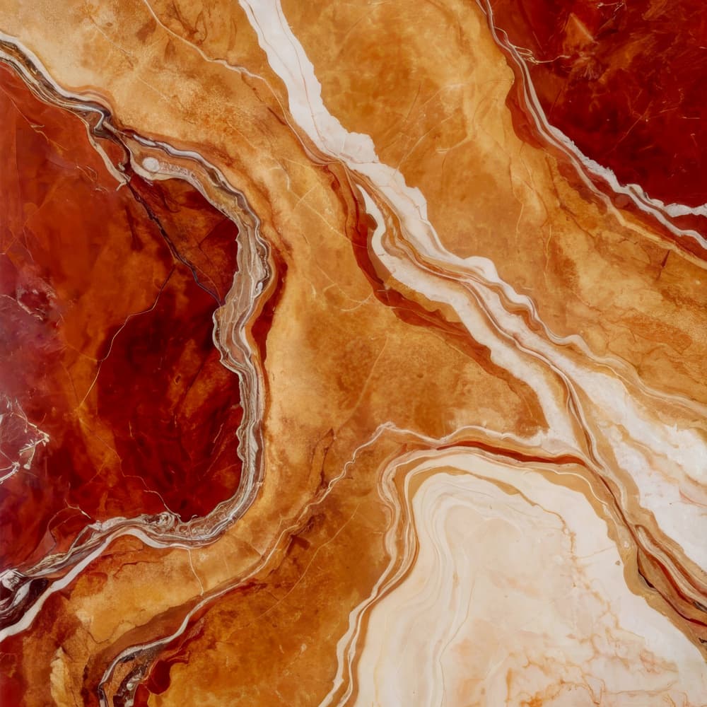 Flowing Red Onyx by Alpenglow Workshop — canvas wall art