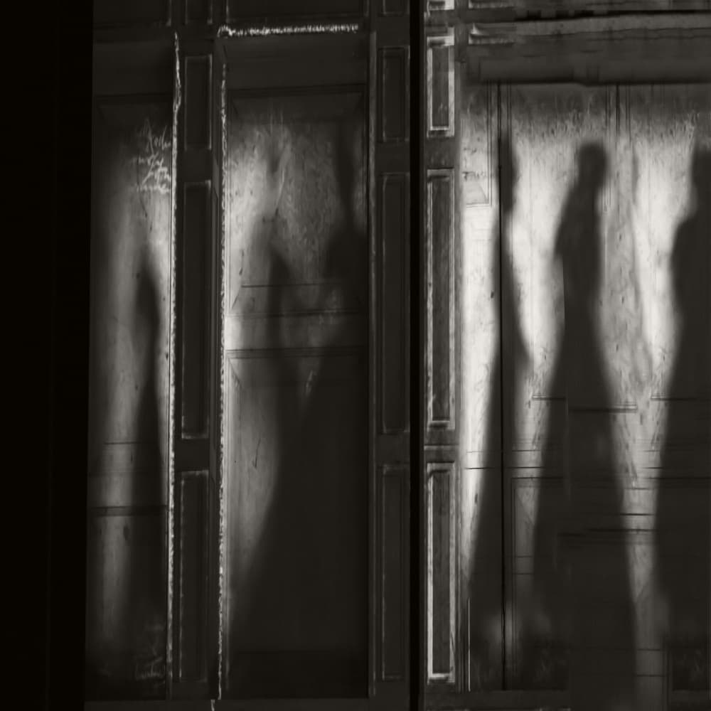 Mysterious Shadow Figures by Rachel Pansky — canvas wall art