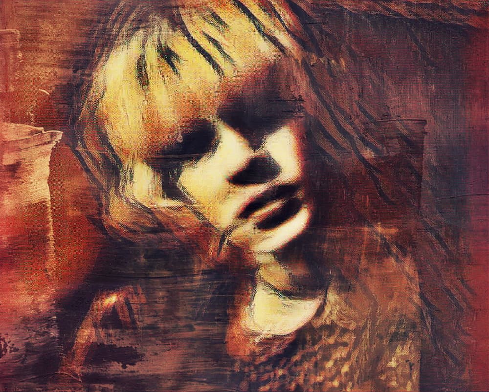 Emotional Child Portrait by Dalibor Davidovic — canvas wall art