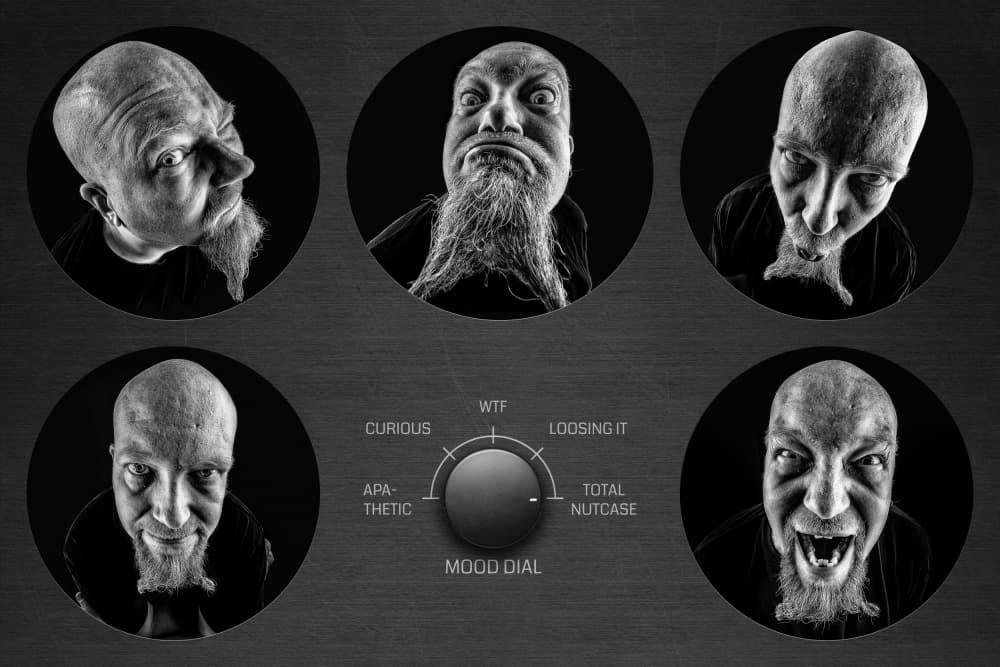 Crazy Man Moods by Petri Damstén — canvas wall art