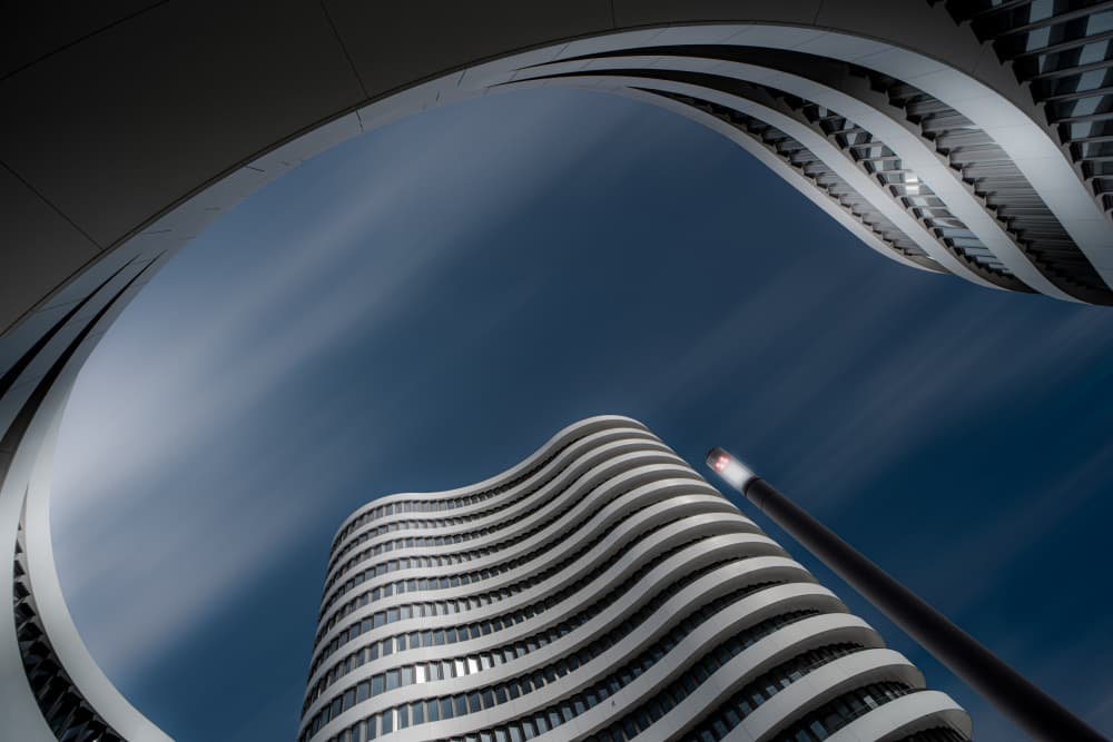 Modern Sky Curves by Adam Pachula — canvas wall art