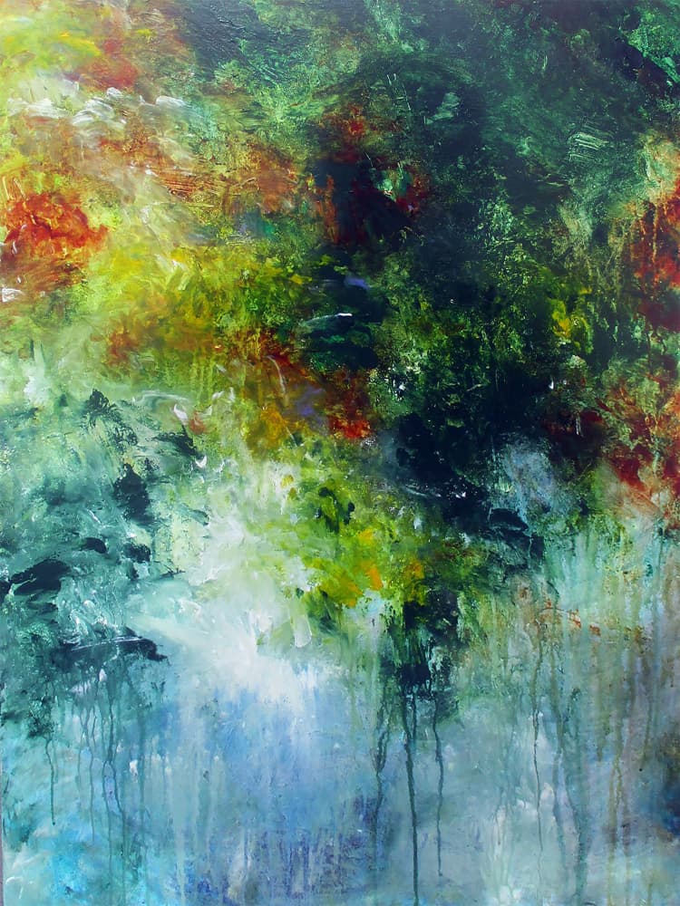 Vibrant Forest Flow by Ron Halfant — canvas wall art