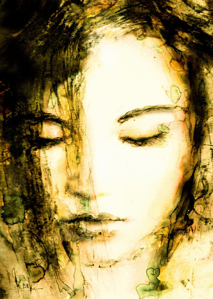 Serene Woman Portrait by Hein Kocken — canvas wall art