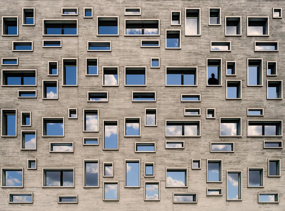 Urban Window Reflections by Luc Vangindertael (laGrange) — canvas wall art