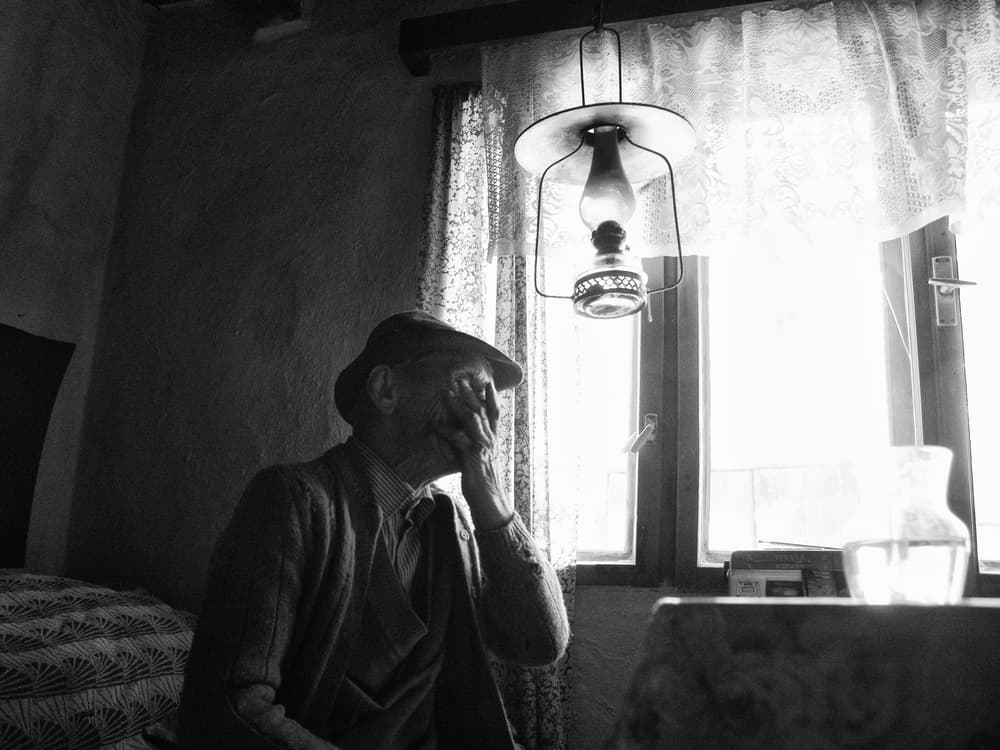 Old Man By Window by Zoran Toldi (EFIAP AZSF) — canvas wall art