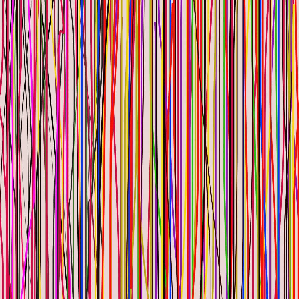 Colorful Abstract Stripes by Pelin Atilla — canvas wall art