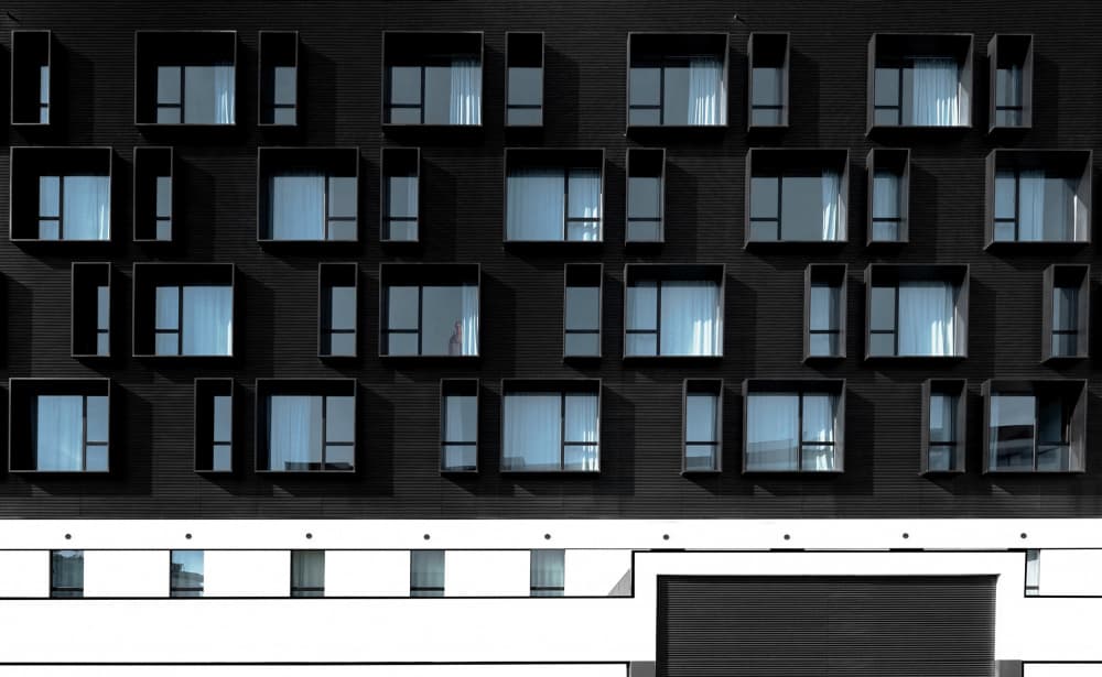 Modern Geometric Windows by Jorge Pimenta — canvas wall art