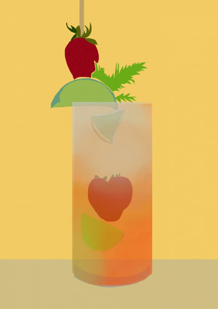 Refreshing Summer Drink by casa cartissi — canvas wall art
